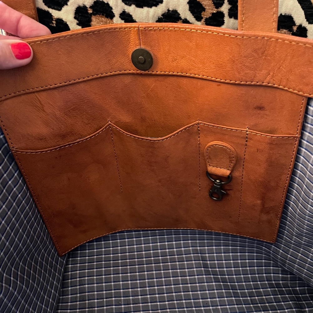 Modern Leather Tote